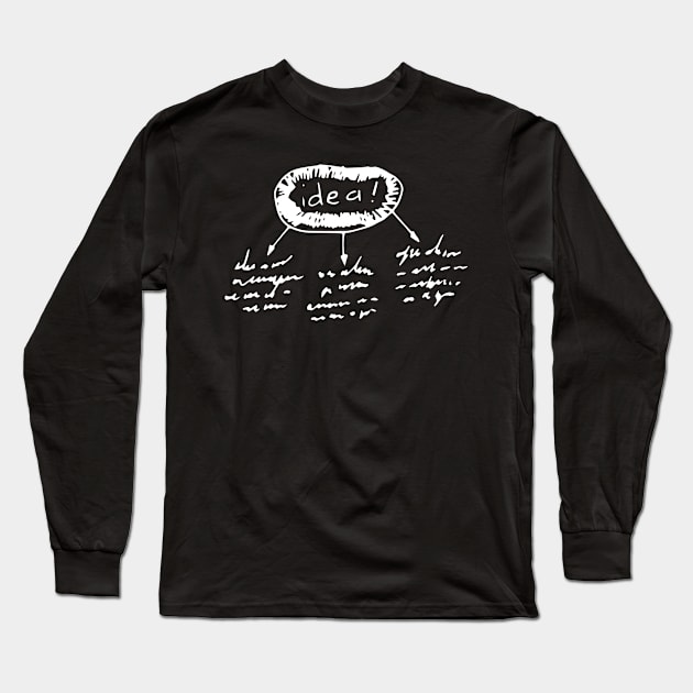 Ideas thought thinking process bubbles Long Sleeve T-Shirt by kamdesigns